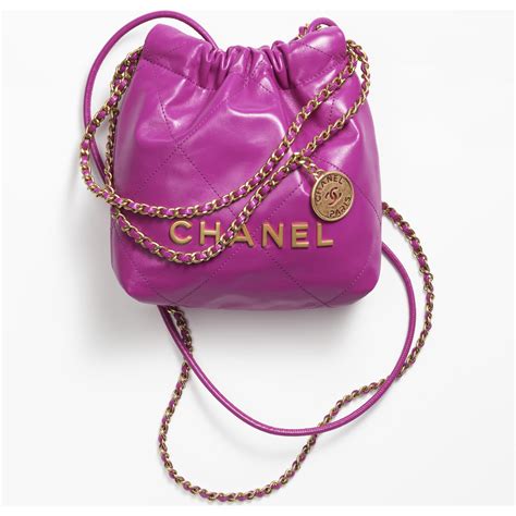 purple chanel bag 2020|Chanel 22 mini bag.